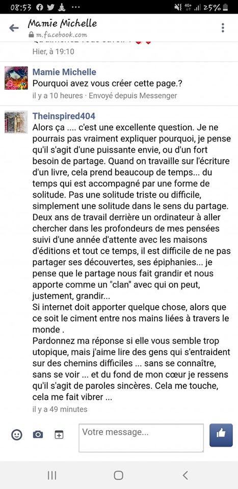 Pensée du jour- pourquoi cette&nbsp;page?