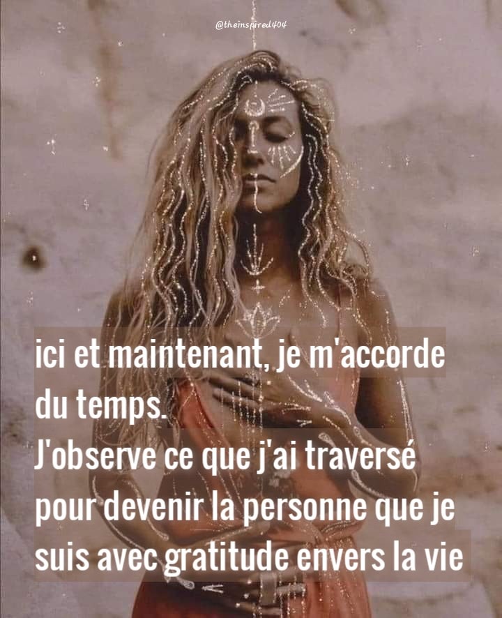 Pensée du jour- ici et&nbsp;maintenant